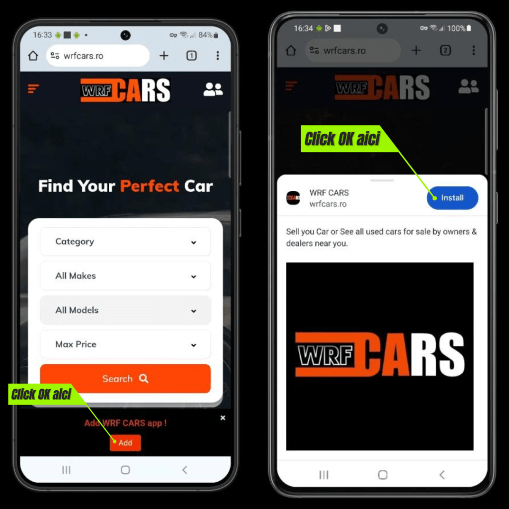 WRF App - How to install / Cum sa instalezi - WRF CARS